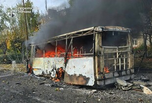 Ворог вдарив з РСЗВ по автобусу в Краматорську: 12 загиблих, 14 поранених